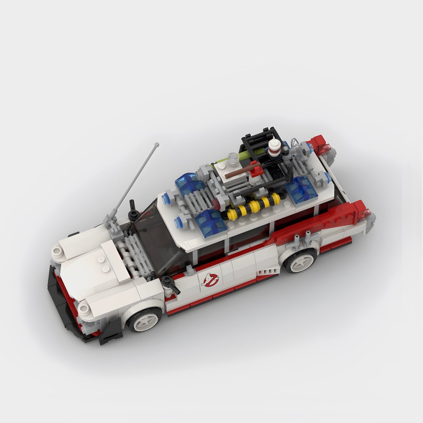 picture of a Ghostbusters ECTO-1 LEGO car