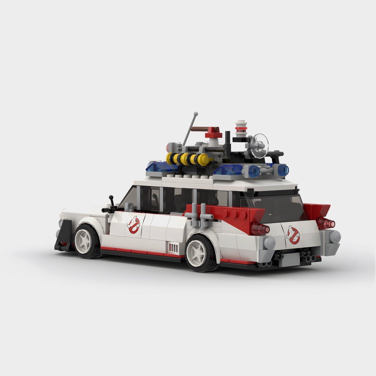 picture of a Ghostbusters ECTO-1 LEGO car