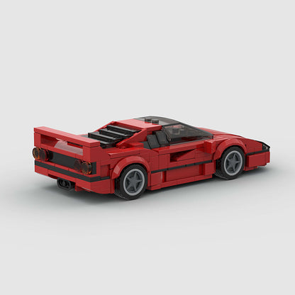 picture of a Ferrari F40 Red Edition LEGO car