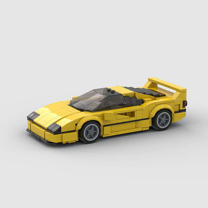 picture of a Ferrari F40 Yellow Edition LEGO car