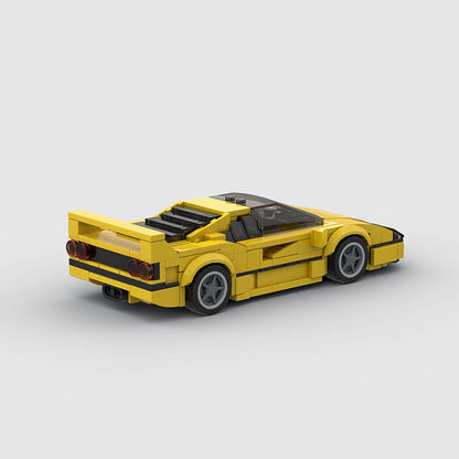 picture of a Ferrari F40 Yellow Edition LEGO car