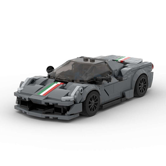 picture of a Ferrari 488 LEGO car