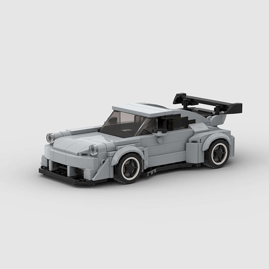 picture of a Porsche 911 Gray Wide-Body LEGO car