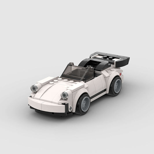 picture of a white Porsche 911 LEGO car