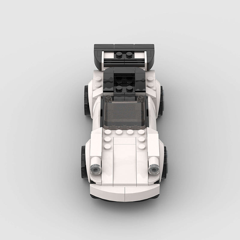 picture of a white Porsche 911 LEGO car