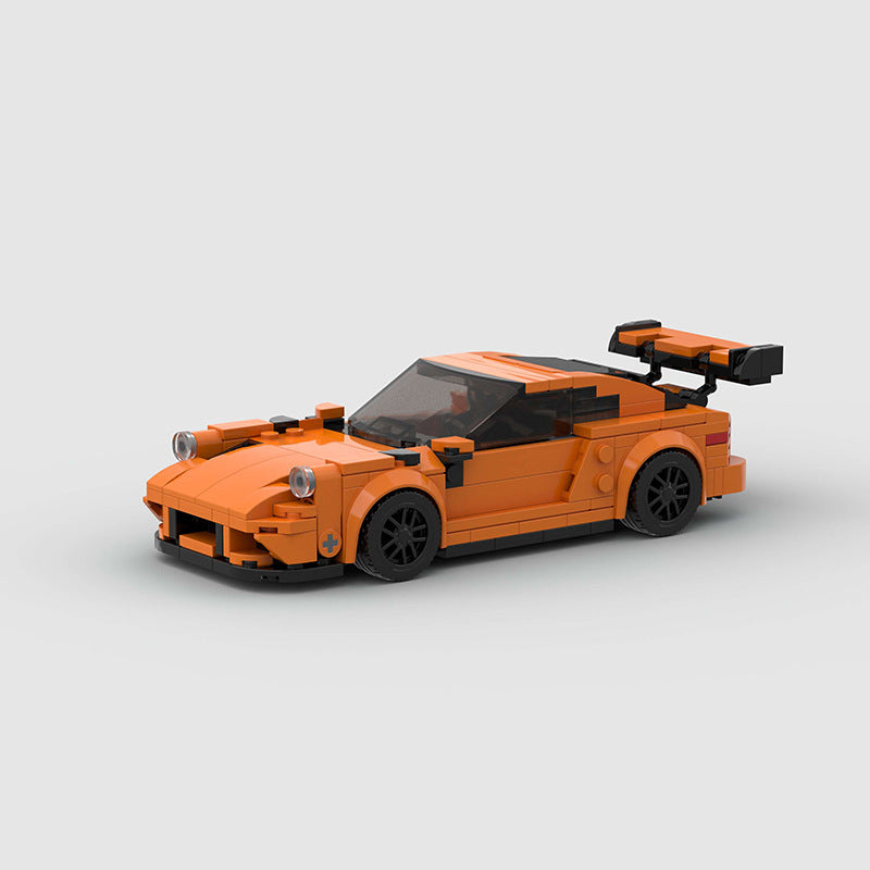 picture of a orange Porsche 911 GT3RS LEGO car