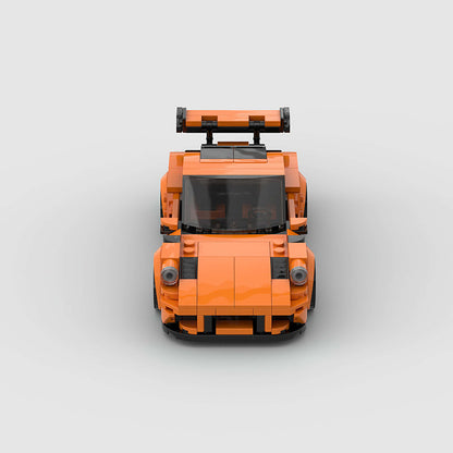 picture of a orange Porsche 911 GT3RS LEGO car