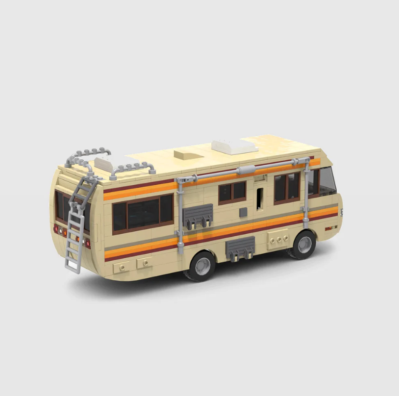 picture of a Breaking Bad RV LEGO car