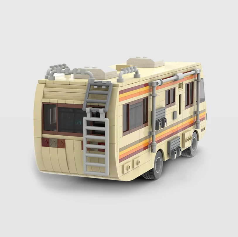 picture of a Breaking Bad RV LEGO car