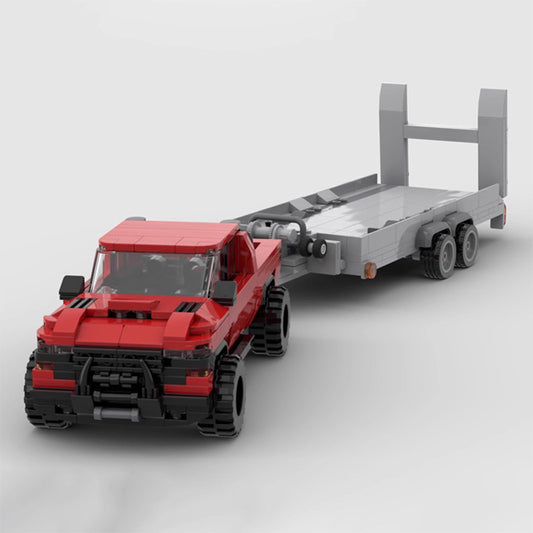 picture of a Dodge RAM with Trailer LEGO car